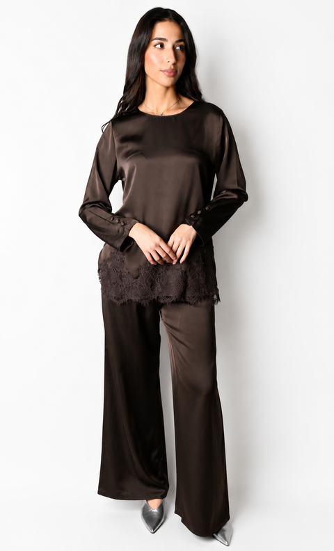 Lace Satin Set
