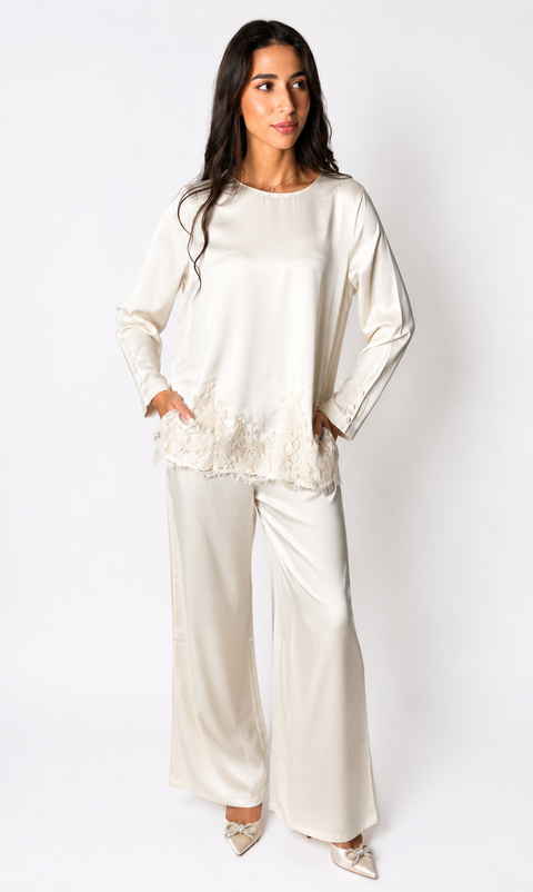 Lace Satin Set