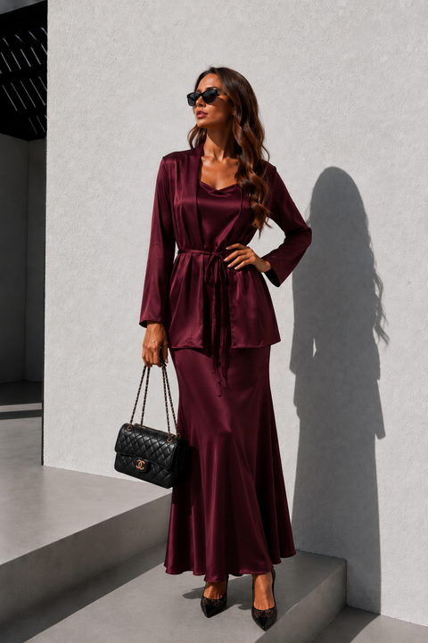 Celeste Satin Set