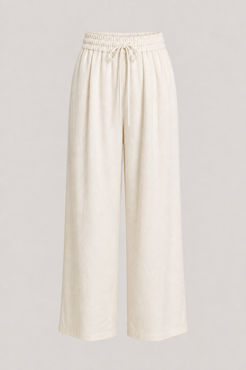 Linen Drawstring Pants
