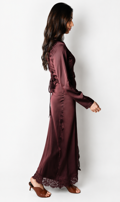 Lace Satin Dress